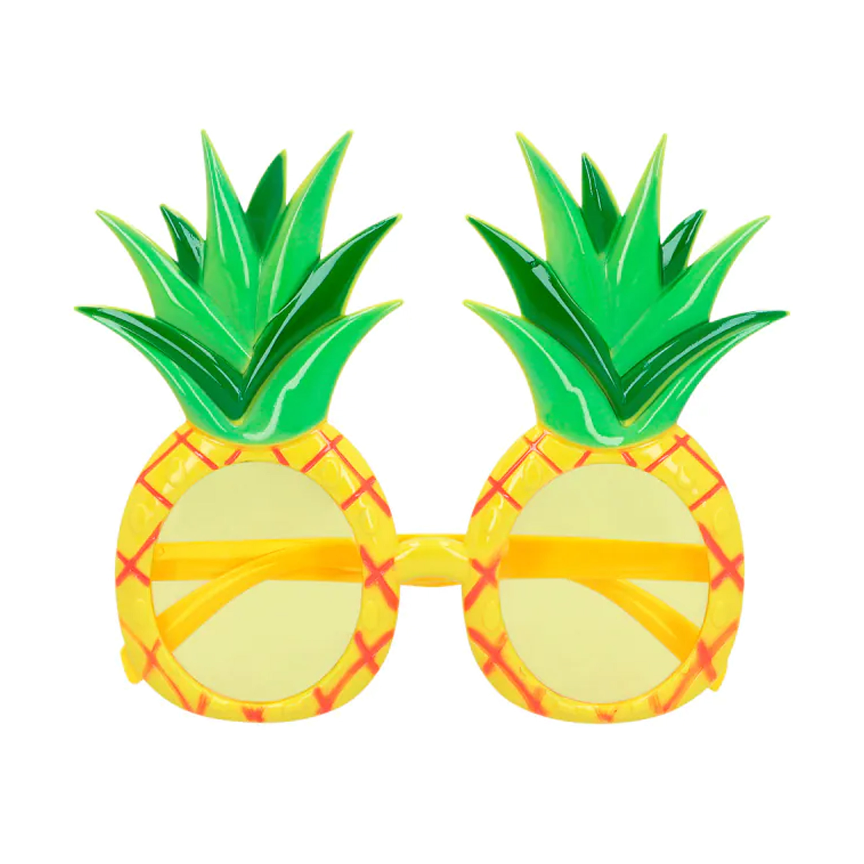Toppers Carnaval-verkleed party bril Ananas Tropisch-hawaii thema plastic volwassenen