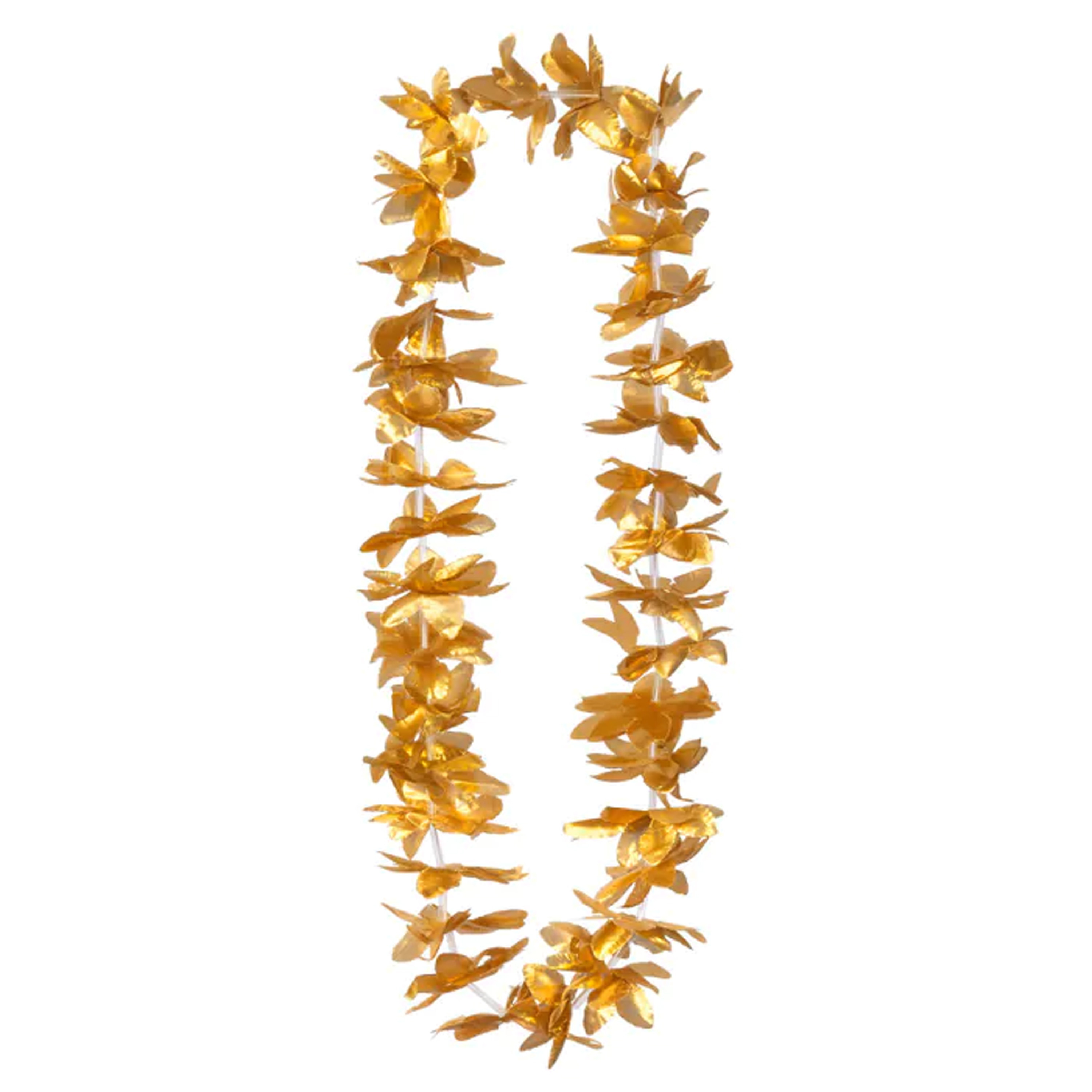 Toppers - Hawaii krans/slinger - Tropische kleuren goud - Bloemen hals slingers