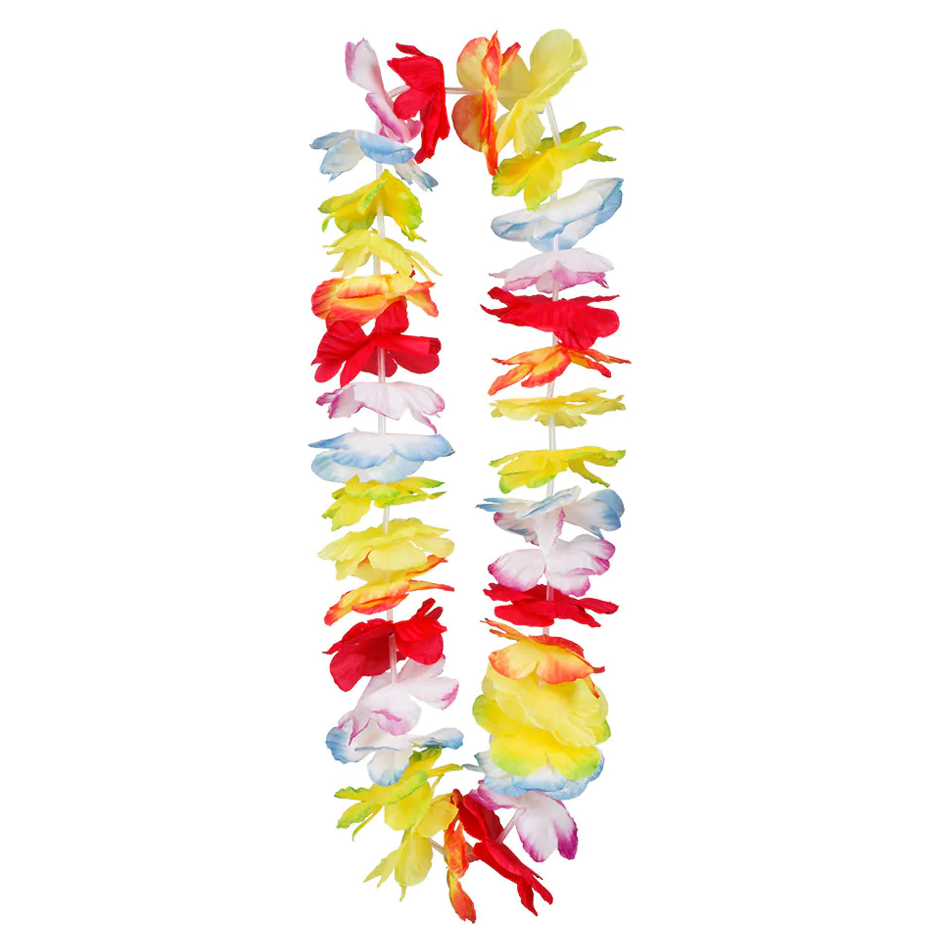 Toppers Hawaii krans-slinger Tropische-zomerse kleuren mix Bloemen hals slingers